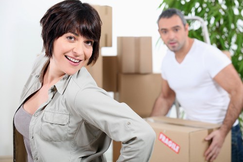 Expert evaluating removal truck size and logistics