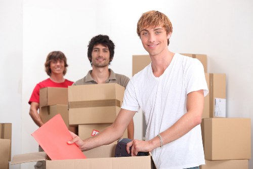Professional movers handling belongings in South Kensington
